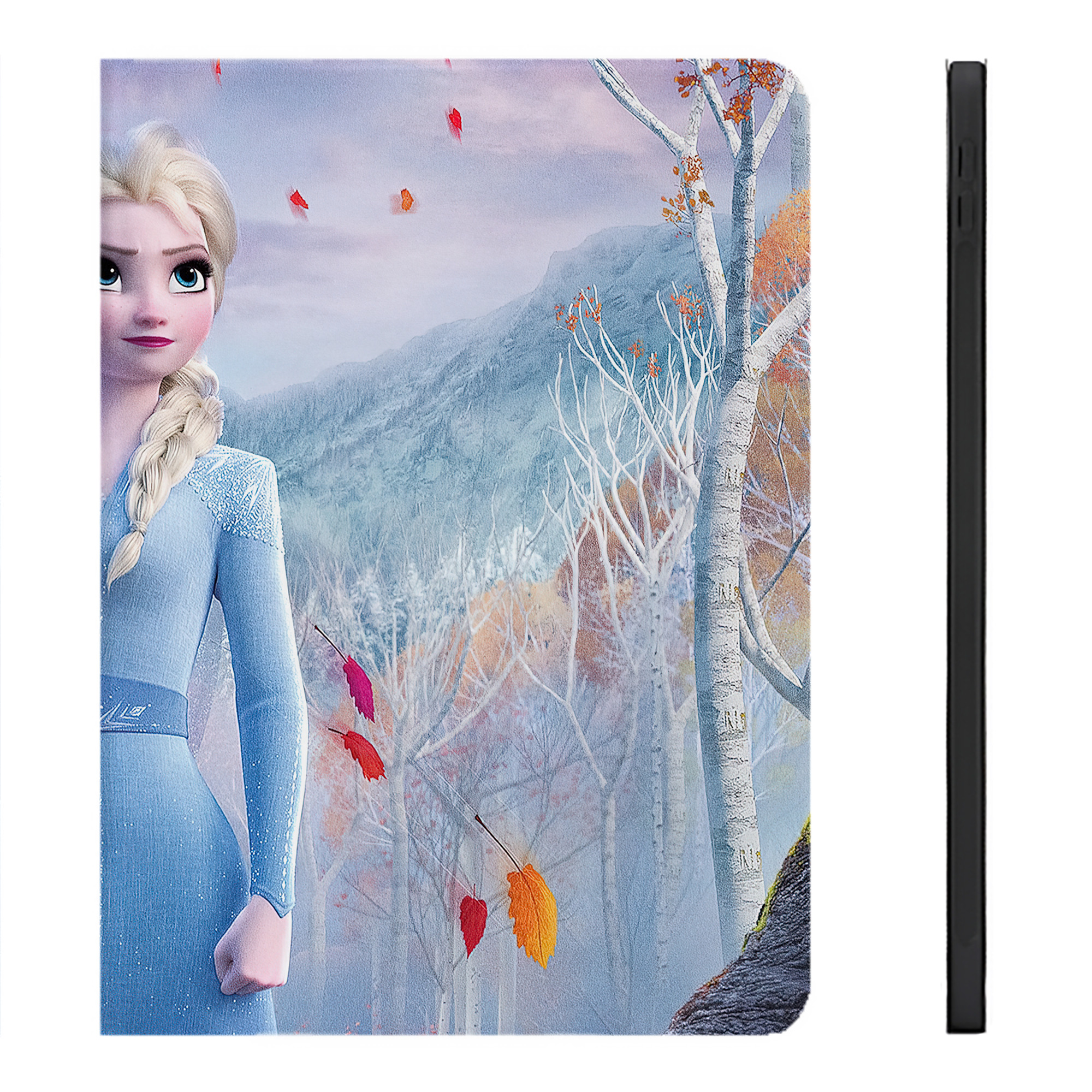 （画像用） アナと雪の女王 アンナ エルサ Frozen Anna Elsa IPadケース ペンホルダー付き ブックスタイルデザイン